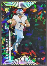 2022 Panini Illusions Malik Willis Trophy Collection Black Ice /50 RC Titans AP6
