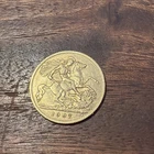 1907 Edward VII Gold Half Sovereign — photo from another recent sale