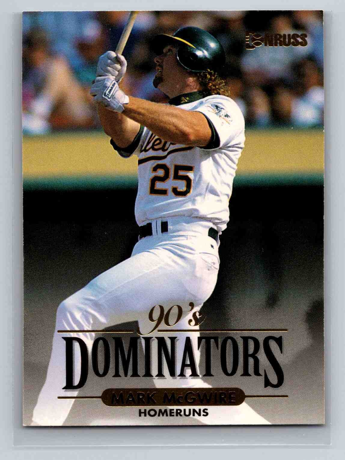 1994 Donruss #10 Mark McGwire 90's Dominators: Homeruns