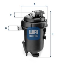 Kraftstofffilter UFI 55.179.00 Filtereinsatz für SUZUKI FIAT SEDICI Multijet 4x4