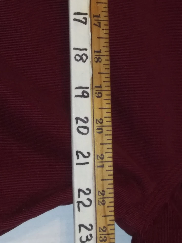 Koos Of Course Women's L Cotton Corduroy Jacket Burgundy Paisley Reversible Vtg - Image 3 of 4