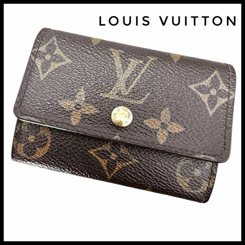 Louis Vuitton Monograma Porte Monet Plástico Estuche para Monedas Monedero