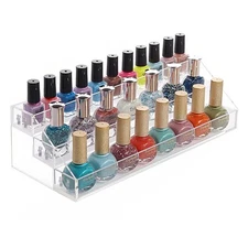 Nail Polish Holder Organizer Clear Acrylic Nail Polish Tray Fingernail Polish Di