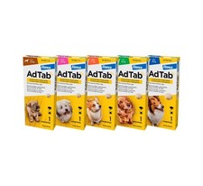 ADTAB Antiparassitario Cane 1-45 kg Pulci Zecche masticabili 1 o 3 Compresse