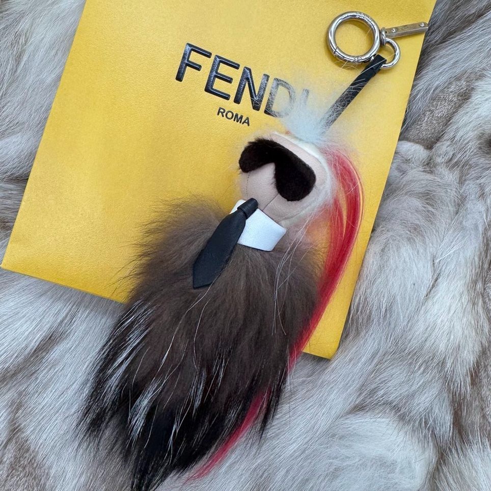 FENDI チャーム カールラガーフェルド FENDI Karl Lagerfeld Monster Charm Key chain Bag Charm Fur