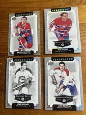 2018-19 UD chronology Richard Lafleur Beliveau Montreal Canadiens Diamond Lot 4