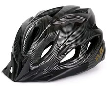 Adult Bicycle Bike Cycling Helmet Size Large 56 - 62 cm Carbon Pattern PJT Logo 