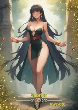 Sabrina - Beautiful Sexy Waifu Card -Custom DIY Fan Art Card PW2-020