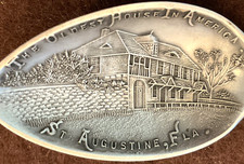 RARE St Augustine Florida Oldest House USA Market Sterling Souvenir Spoon 11.5g