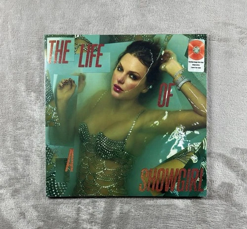 Taylor Swift The Life Of A Showgirl Orange Glitter Vinyl Record 2025 New In Hand