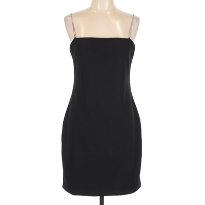 H&M Black Rhinestone Strap Bodycon Dress Women's M  48 Length   Party/Cocktail | eBay