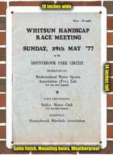 Metal Sign - 1977 Donnybrook Park Racing Program - 10x14 inches
