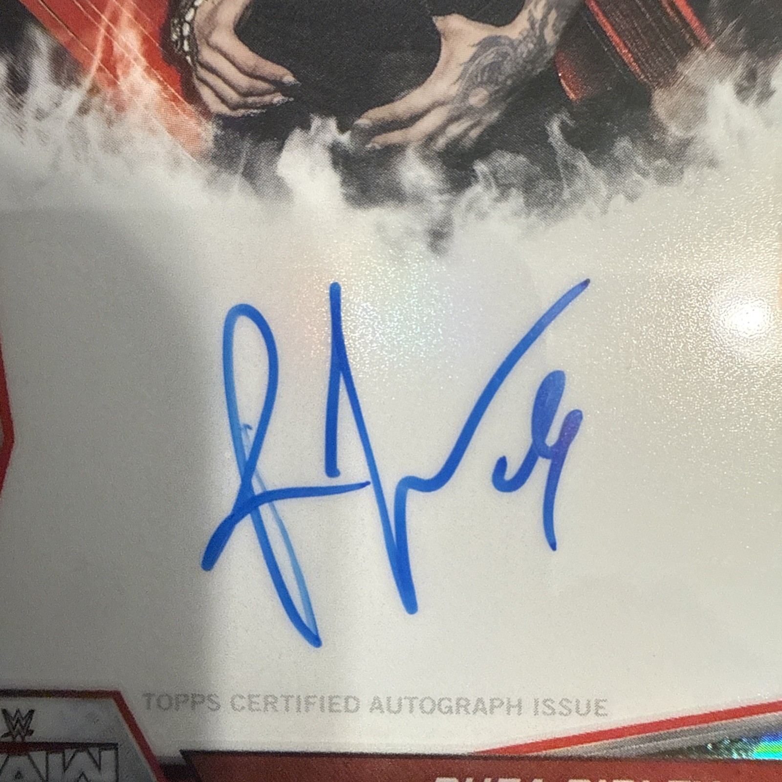 2026 Topps Chrome WWE - Rhea Ripley - Raw Brand Auto /99 view 2