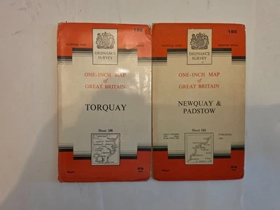 2x Vintage OS One-Inch seventh series maps - Image 1 of 4