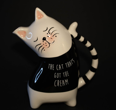 Happy Cat Milch-/Sahnekännchen - Küche Home Party Geschenk  