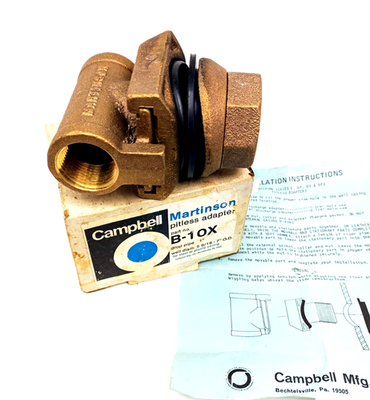 #ad Martinson Pitless Adapter by Campbell B 10x drop 1#x27; well diam. 5 9 16 7#x27; O.D. $75.88