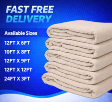 Cotton Dust Sheets | Dust Sheets for Decorating | Large Sheets | Free Delivery