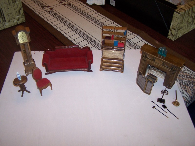 Doll House Living Room Furniture (vintage style)