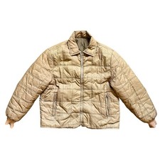 Vintage 1960s Box Quilted Puffer Brown Talon Jacket