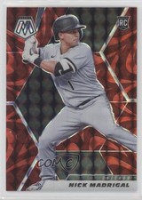 2021 Panini Mosaic Rookie Reactive Red Mosaic Prizm Nick Madrigal #244 2l4