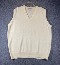 Vintage Lord Jeff Sweater Vest Mens XL Wool Made in USA Pullover Classic 90s