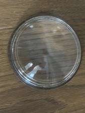 Vintage Round Dome Magnifying Glass Paperweight 3.5  D Beaded Edge Desk Ornament