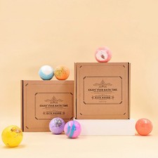 Kids Adults Bath Bombs Set Home Spa Days Bath Balls Moisturize Dry Skin Bathing