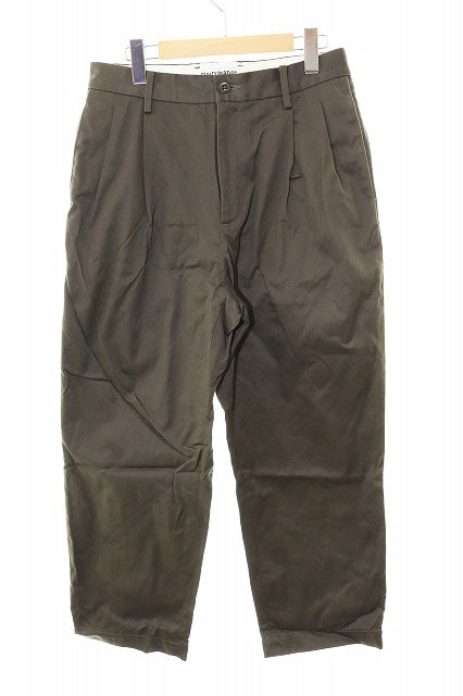WACKO MARIA DOUBLE PLEATED CHINO TROUSERS SIZE M Double