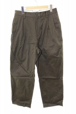 パンツ WACKO MARIA DOUBLE PLEATED CHINO TROUSER Black Double Pleated Chino Trousers by WACKO MARIA on Sale