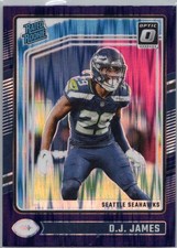 2024 Donruss Optic #222 D.J. James Purple Shock Seahawks RC