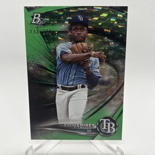2022 Topps Bowman Platinum Baseball Ryan Spikes #TOP-84 Tampa Bay Rays 249/299