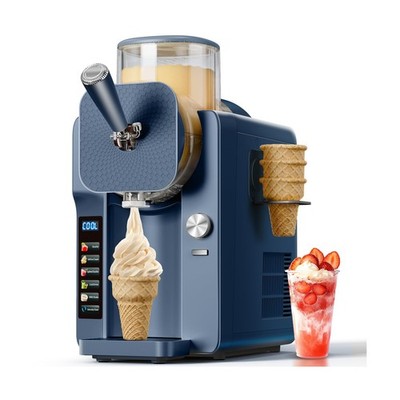 2-in-1 Slush and Ice Cream Maker - 6 Modes for Smoothies, Milkshakes, Cocktai...