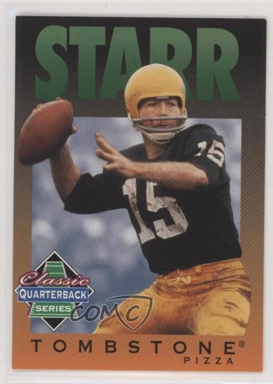 1995 Tombstone Pizza Classic Quarterback Series Bart Starr #10 HOF fm0