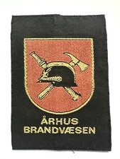 Ancien insigne écusson pompiers Arhus Brandvaesen, Danemark pompiers ? !!