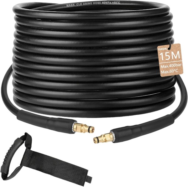 Hochdruckschlauch 15M FüR KäRcher K2-K7 Mit Click Quick Connect Stecksystem-image