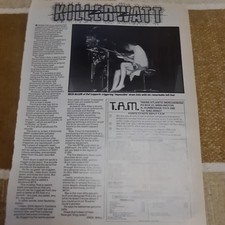 Vintage RICK ALLEN DEF LEPPARD A4 POSTER KERRANG MAGAZINE CLIPPING