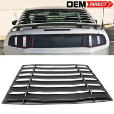 Fits 05-14 Ford Mustang IKON Style Window Louver Windshield Shade Unpainted ABS
