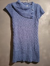 Dress Barn Blue Sweater Dress Size Small