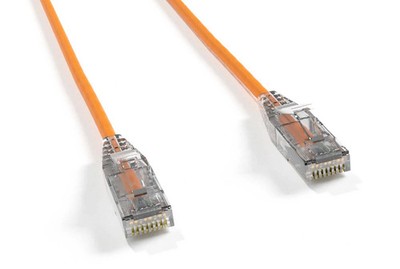 SF Cable 5ft Cat6 UTP Slim Ethernet Network Booted Cable 28AWG 3.6mm - Orange