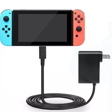 AC Adapter Power Supply for Nintendo Switch Wall & Travel Charger Plug Cord