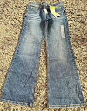 Justice Girls Bootcut Jeans Blue Denim Size 10 Medium Wash VTG Y2K NEW NWT 1526