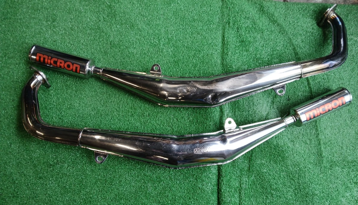 SUZUKI GT250 X7 MICRON EXHAUST GENUINE PAIR OF PIPES 1980s era