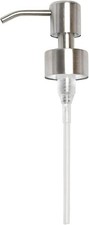 Universal 28/400 Soap Dispenser Pump Head - Reusable Stainless Steel Design