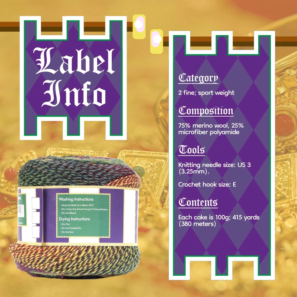 JubileeYarn Merino Carnival Yarn - Fine Merino Wool - Image 3 of 4