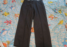 VTG DSCP US Army Tropical Poly Wool Trousers Navy Blue 3346 Mens 36R 35x32 