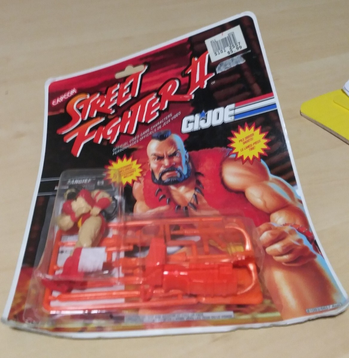 STREET FIGHTER II ZANGIEF FIGURE - HASBRO GI JOE 1993 SEALED new
