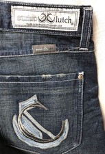CLUTCH COUTURE Japanese Selvage Jeans Men's 32x36 Denim Dark Wash Made in USA