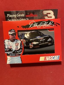 2001 DALE EARNHARDT Playing Cards 2 Sealed Decks In Collectible Tin NASCAR