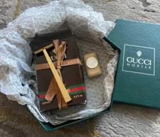 NEW‼️GUCCI⚡RARE razor set + soap + "Pour Homme" 4.2oz 100ml aftershave gift set