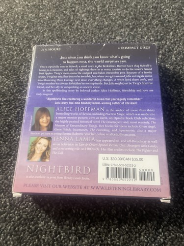 Nightbird Bewitching Take Audiobook By Alice Hoffman On 4 CD’s - Picture 4 of 10